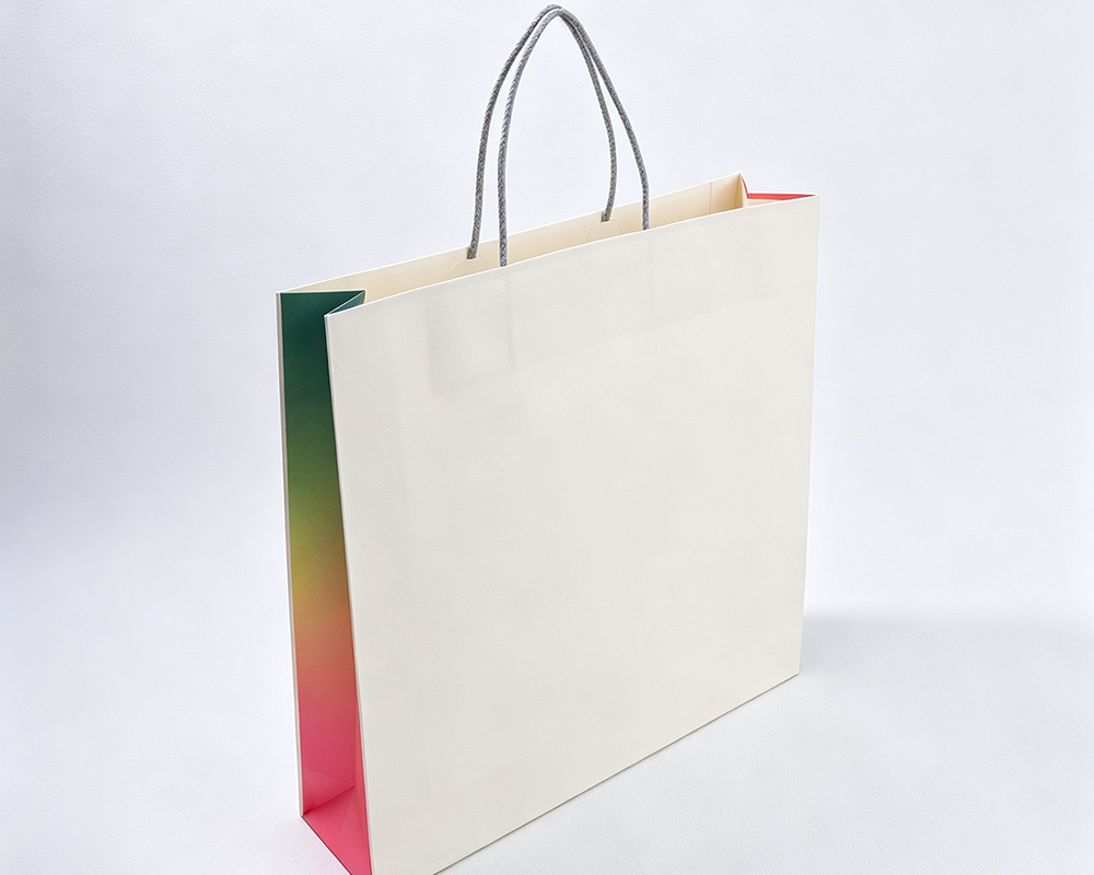 white shopping paper bag